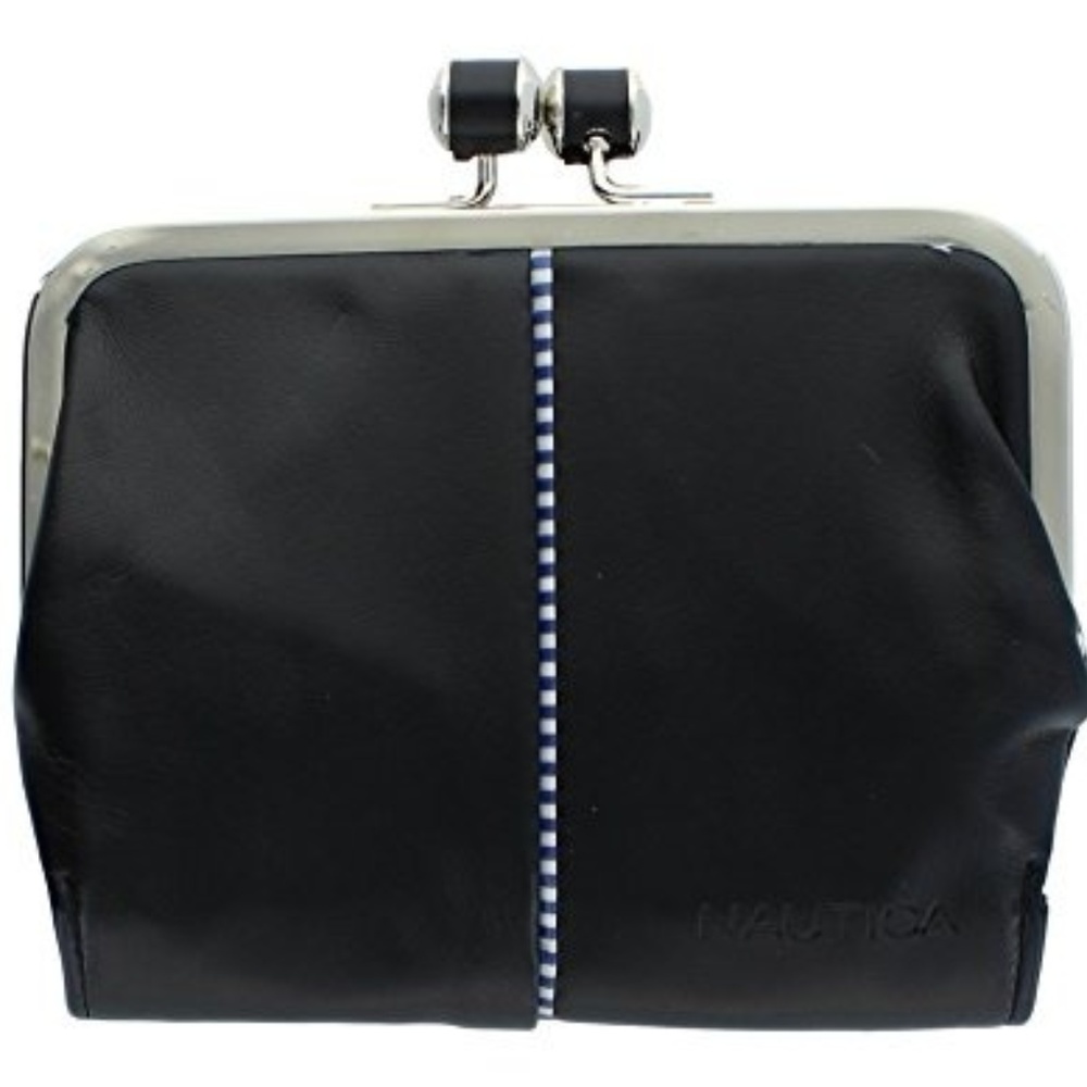 COPY - Nautica Le Mar Soft Frame Clutch w/RFID BLK